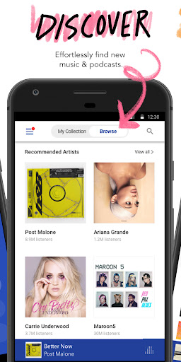 Pandora - Musiqa va Podkastlar